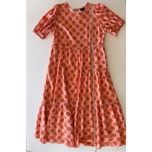 Who What Wear Short Puff Sleeve Polka Dot Maxi Dress XXL - Picture 6 of 16